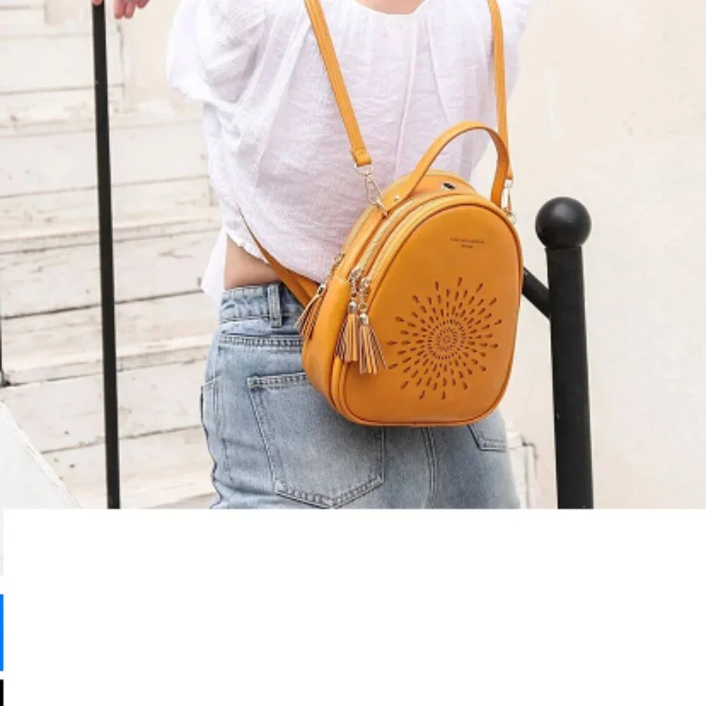 Butterfly Backpack Handbag Yellow Sequin Butterfly mini backpack